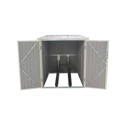 Caseta Metálica para Bicicleta Gardiun Veloc I (X2) 2,81 m² Exterior - 198x142x157 cm, Protección Resistente y Duradera para Tu Bicicleta al Aire Libre