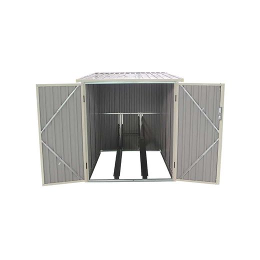 Caseta Metálica para Bicicleta Gardiun Veloc I (X2) 2,81 m² Exterior - 198x142x157 cm, Protección Resistente y Duradera para Tu Bicicleta al Aire Libre