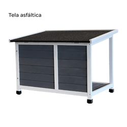 Caseta para Perro Pequeño Gardiun Dona 85x58x60 cm con Acceso Frontal y Techo de Tela Asfáltica | Puerta 23x35 cm - Protección y Comodidad para Mascotas