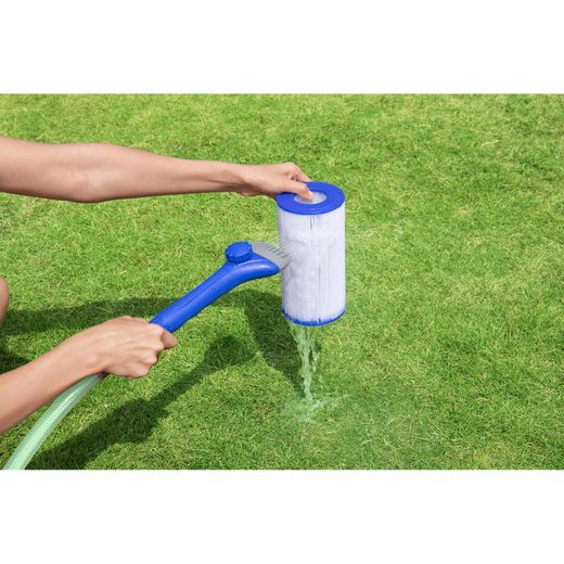 Brosse de Nettoyage de Cartouche Bestway Flowclear AquaLite en Plastique Bleu