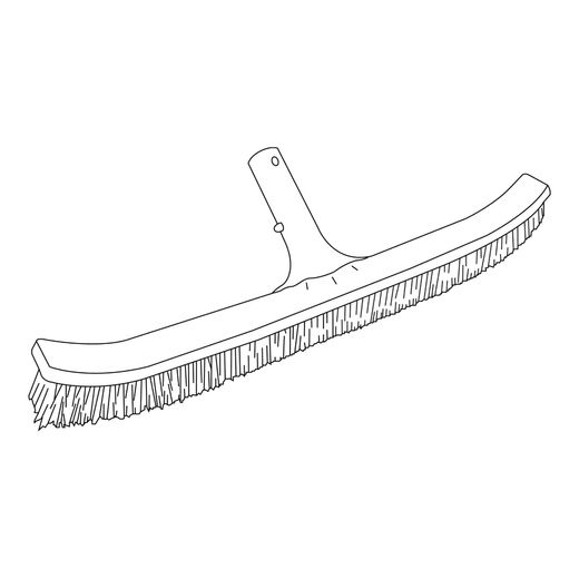 Wandbürste Kokido Classic 45 cm, ABS und PP-Borsten, blau