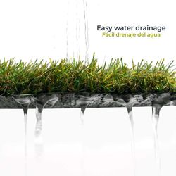 Césped Artificial en Rollo Gardiun Greenhill Pro I 30 mm 500x100 cm - Efecto Memoria, Alta Resistencia y Aspecto Natural para Jardines y Terrazas