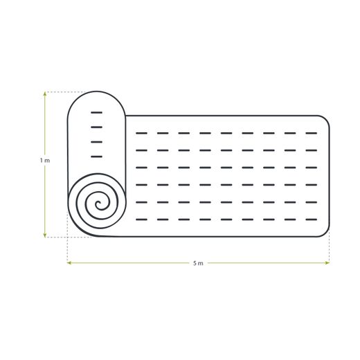 Césped Artificial en Rollo Gardiun Greenhill Pro I 30 mm 500x100 cm - Efecto Memoria, Alta Resistencia y Aspecto Natural para Jardines y Terrazas