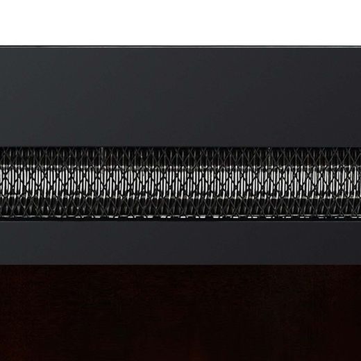 Stufa elettrica 2000 W, 127 x 16 x 48 cm, in metallo e vetro temperato nero | Collezione Oregón