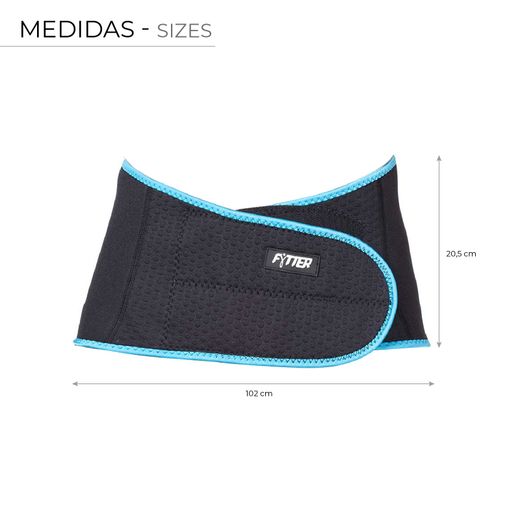 Cinturón Lumbar Fytter de Neopreno y Nylon, Transpirable y Adaptable