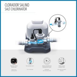 Clorador Salino Bestway Flowclear Hydrogenic para Piscinas hasta 26.498 L con Temporizador