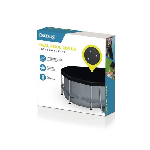 Cobertor de Inverno Ovalado Bestway 305x184 cm para Piscinas Ovaladas 305x200 cm