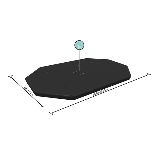 Cobertor de Inverno Ovalado Bestway 305x184 cm para Piscinas Ovaladas 305x200 cm