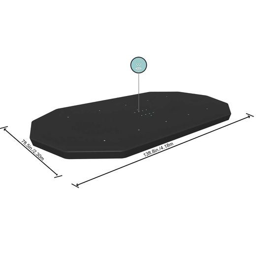 Couverture Hivernale pour Piscine Démontable Bestway 427x250 cm Ovale