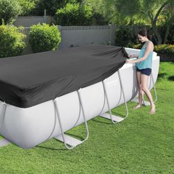Couverture d'hiver rectangulaire Bestway 396x185 cm pour piscines 412x201 cm ou 404x201 cm