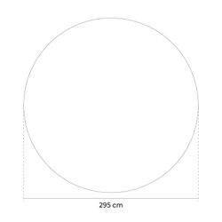 Schwimmender Isolierpoolabdeckung 295 cm für runde Pools 300-350 cm
