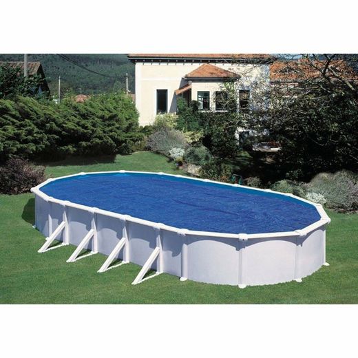Schwimmender Isolier-Abdeckplane für ovale Pool 730x375 cm, 725x370 cm, Polyethylen