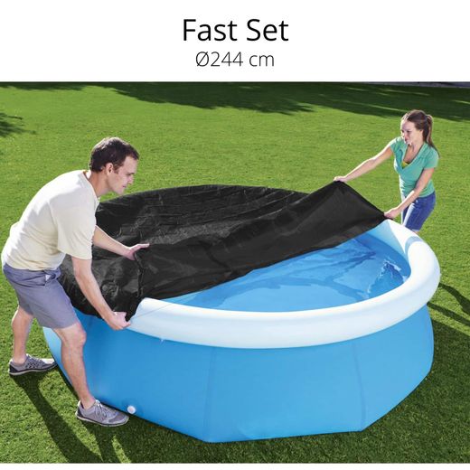 Cobertor de Inverno para Piscina Fast Set Bestway Ø244 cm Redonda