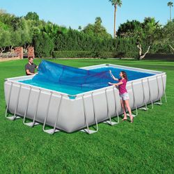 Couverture Solaire pour Piscine Démontable Bestway 703x336 cm Rectangulaire