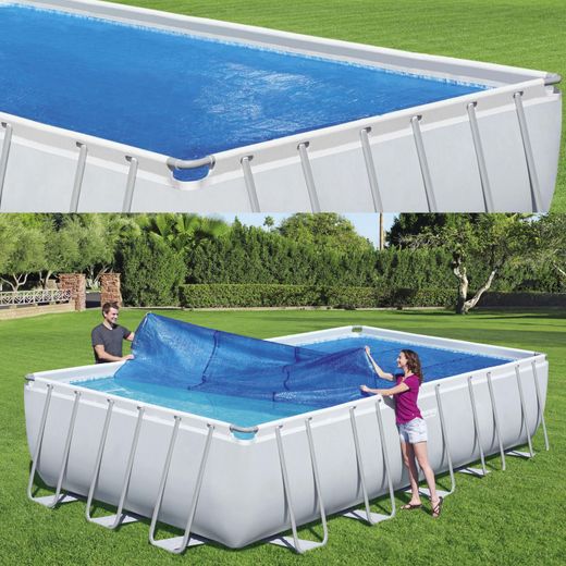 Couverture Solaire pour Piscine Démontable Bestway 703x336 cm Rectangulaire