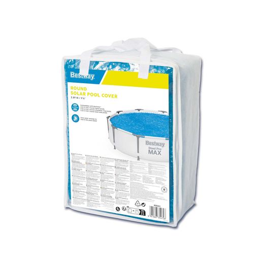 Cobertor Solar Redondo Bestway Ø289 cm para Piscina Desmontable
