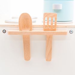 Cocina de Juguete Montessori Robincool con Horno y Accesorios de Madera Ecológica