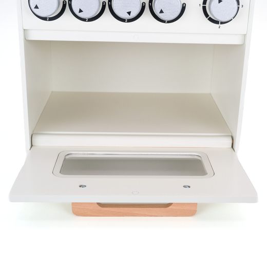 Cocina de Juguete Montessori Robincool con Horno y Accesorios de Madera Ecológica