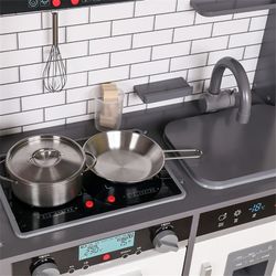 Cucina per bambini, 65 x 30 x 93 cm, in legno grigio | Collezione Little Kitchen