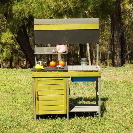 Cucina per bambini, 78 x 33 x 120 cm, in legno multicolore | Collezione Bella