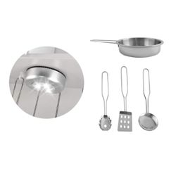 Cucina per bambini, 93 x 43 x 28,5 cm, in legno bianco | Collezione Eva