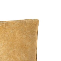 Cuscino con imbottitura, 45 x 45 x 10 cm, in cotone giallo senape | Collezione Plain