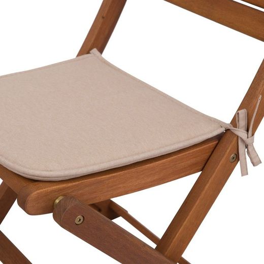 Cuscino da esterno, 38 x 38 x 2,5 cm, in tessuto beige | Collezione Gandía