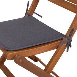 Cuscino da esterno, 38 x 38 x 2,5 cm, in tessuto grigio | Collezione Gandía