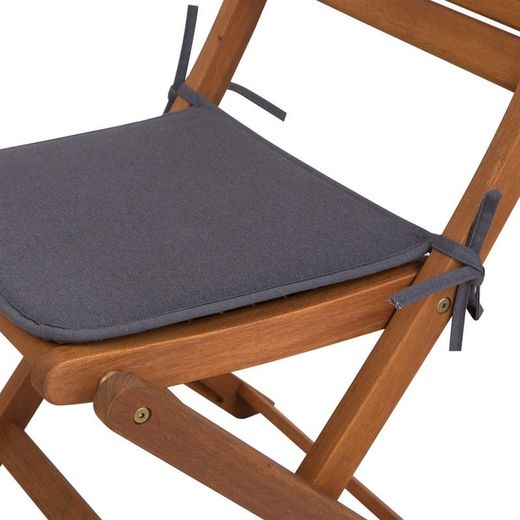 Cuscino da esterno, 38 x 38 x 2,5 cm, in tessuto grigio | Collezione Gandía
