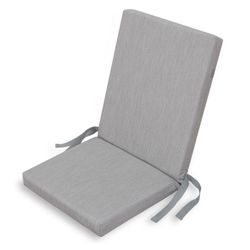 Cojín para exterior, 45 x 92 x 6 cm, de tejido en gris | Colección Pacific