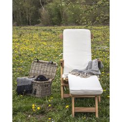 Cuscino per amaca, 197 x 55 x 5 cm, in cotone bianco | Collezione Arrecife