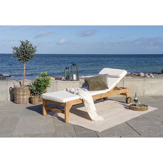 Cuscino per amaca, 200 x 62 x 6 cm, in cotone bianco | Collezione Andorra