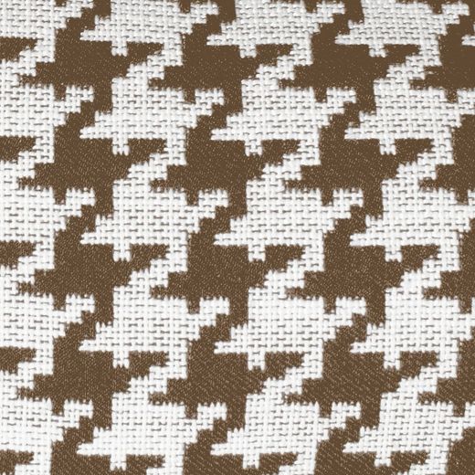 Cuscino, 45 x 45 cm, con motivo a pata di gallo marrone/bianco | Collezione Ribe