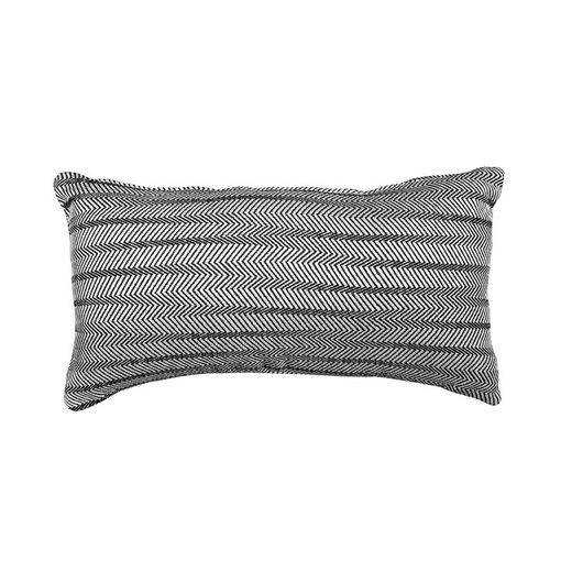 Cuscino, 55 x 30 cm, con stampa a zig-zag nero/bianco | Collezione Breda