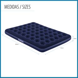 Materasso Gonfiabile da Campeggio Bestway Horizon Doppio 203x152x22 cm Blu