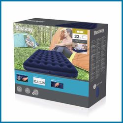 Materasso Gonfiabile da Campeggio Bestway Horizon Doppio 203x152x22 cm Blu