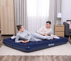 Materasso Gonfiabile da Campeggio Bestway Horizon Doppio 203x152x22 cm Blu