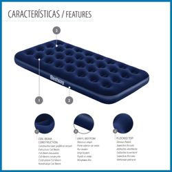 Matelas gonflable Bestway Horizon individuel 188x99x22 cm Bleu
