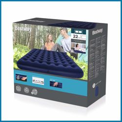 Colchão Inflável Bestway Horizon King Size 203x183x22 cm Azul