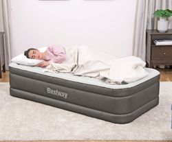 Colchão inflável Bestway Tough Guard 191x97x46cm com bomba integrada