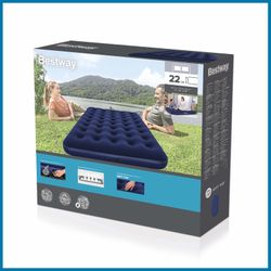Colchão Inflável Duplo Bestway Horizon 191x137x22 cm Azul