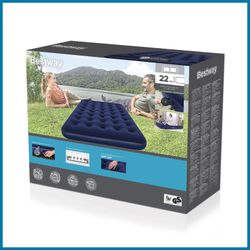 Matelas Gonflable Double Full Bestway 191x137x22 cm Bleu avec Pompe Électrique