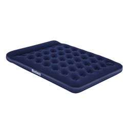 Matelas Gonflable Queen Bestway 203x152x28 cm Bleu avec Tête de Lit Intégrée