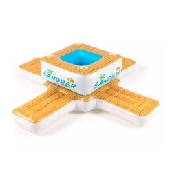 Flotteur Gonflable Bestway SandBar 242x242x67 cm avec Réfrigérateur Intégré et 4 Places