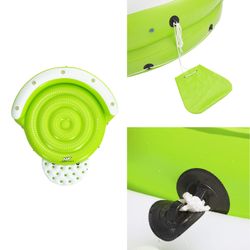 Flotteur gonflable îlot XL Bestway Kick Back 275x255x65 cm pour 5 personnes avec supports à boissons