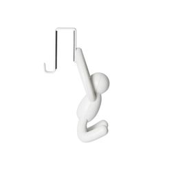 Portachiavi da porta, 6 x 7 x 13 cm, in PVC bianco | Collezione Buddy
