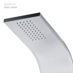 Columna de ducha hidromasaje Lusso Spa K2O, acero inoxidable, grifo termostático