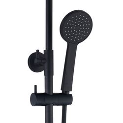 Columna de ducha Chillout Delta K2O, negro/rojo, altura 83-119 cm