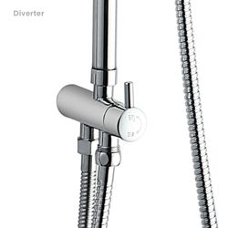 Columna de ducha K2O Chillout Cascade 96,5 cm sin grifo, acero inoxidable