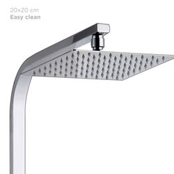 Columna de ducha sin grifo K2O Chillout Ocean 101,5 cm cromo